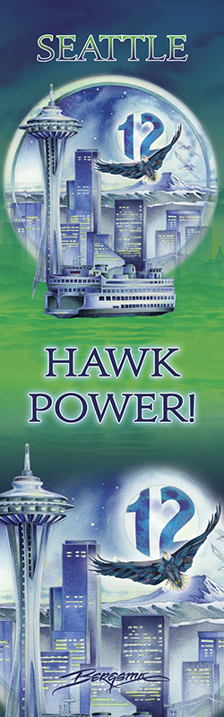 Seattle...Hawk Power! - Bookmark
