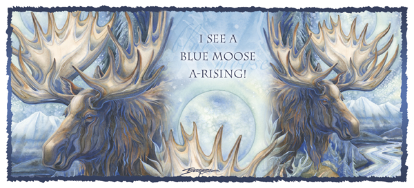 I See A Blue Moose A-Rising - Mug 