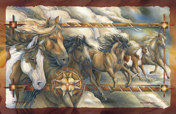 Horses / Companions Of The Wind - 11 x 14 in Poster