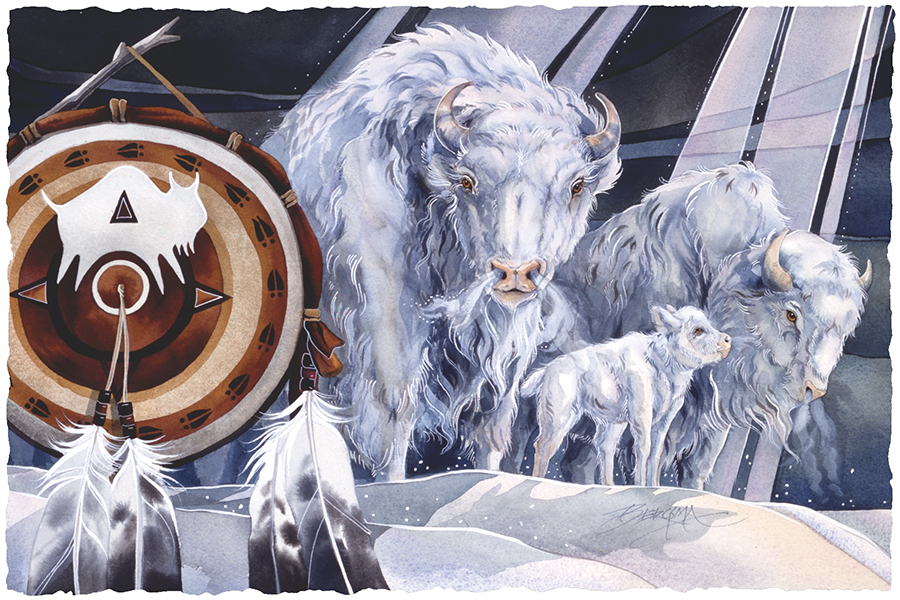 White Buffalo Large Prints (Click for options & image enlargement)                            