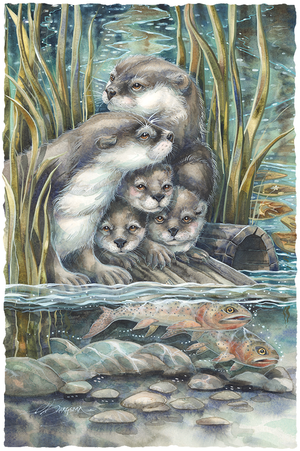 So Happy We Have Each Otter Small Prints (Click for options & image enlargement)               