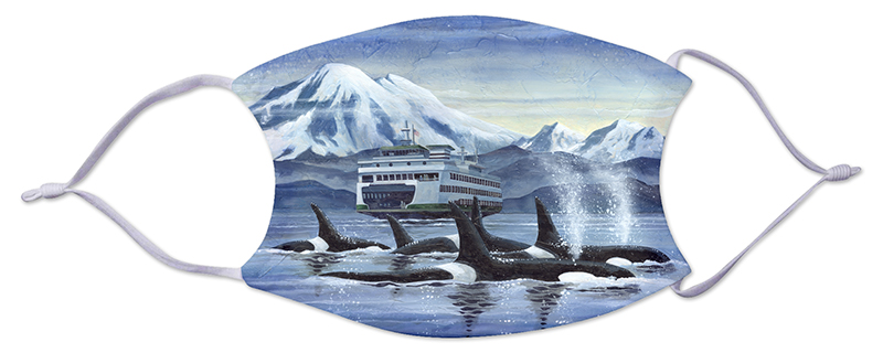 Face Mask - Ferry and Whales 241