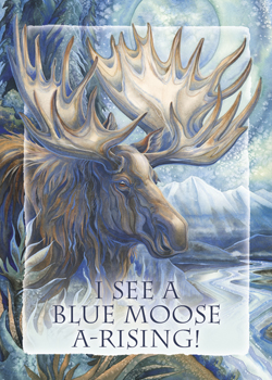 Moose / I See a Blue Moose A-Rising - Magnet