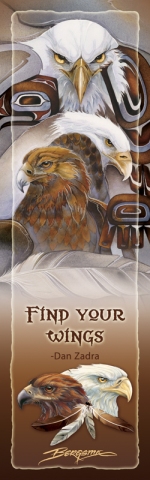 Eagles (Bald) / Find Your Wings (Eagle Spirit) - Bookmark 