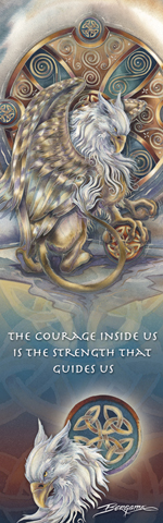 Mythological Creatures (Gryphon) / The Courage Inside Us... - Bookmark