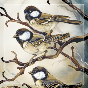 Chickadees / Out On A Limb - Tile  
