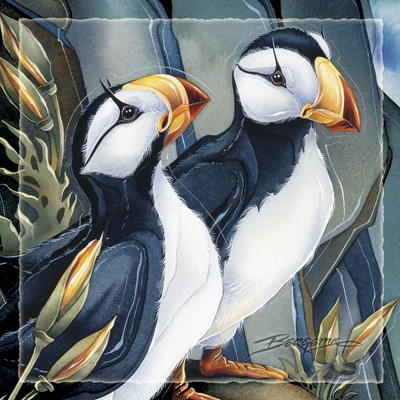 Puffins / Two Beaks, Or Not Two Beaks - Tile