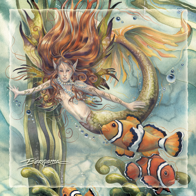 Mermaids & Sea Faeries / Let Dreams Live - Tile
