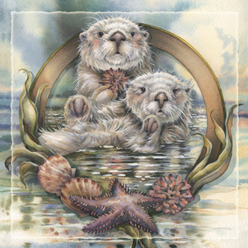 Otters / Stars Of The Sea - Tile 