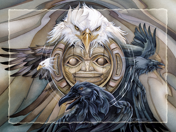 Two Clans, One Spirit - Easel Back Tile