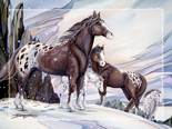 Medicine Horse - Easel Back Tile  