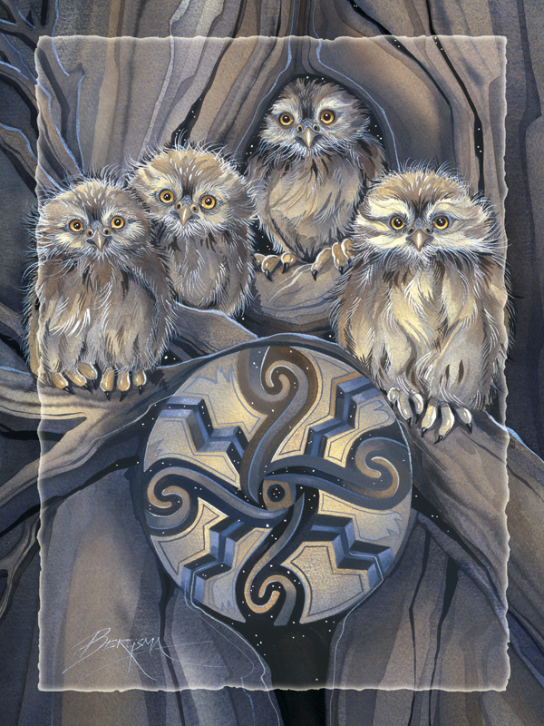 Little Owl Medicine - Easel Back Tile