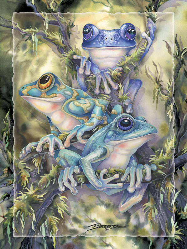 Frog Wild - Easel Back Tile