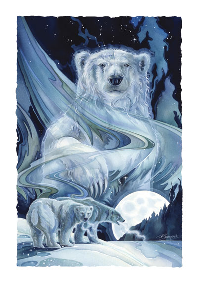 Bears (Polar) / Ursa Major - Art Card