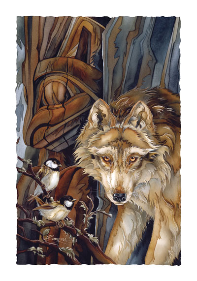 Wolves / Faces Of Your Little Brother - Art Card