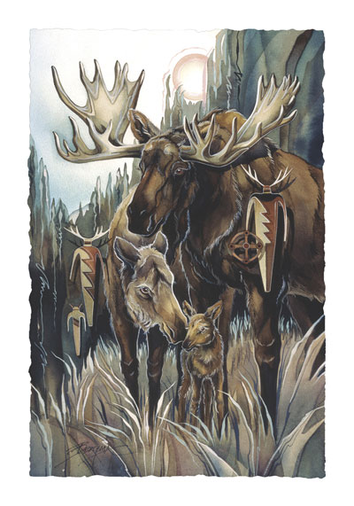 Moose / Unexpected Encounter - Art Card