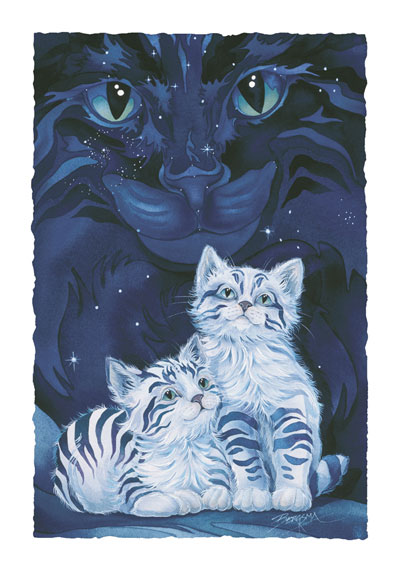 Cats / Wish Upon A Star - Art Card