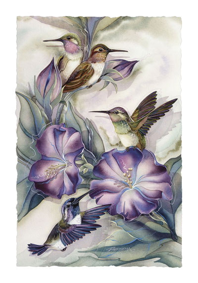 Hummingbirds / Hummertime - Art Card