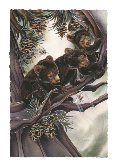 Bears (Black) / Life Is Sweet... - Art Card