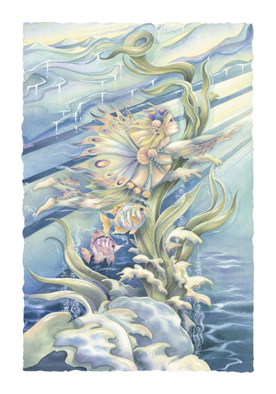 Mermaids & Sea Faeries / Follow A Dream - Art Card