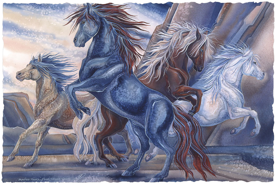 Horses / Wild Winds - Art Card