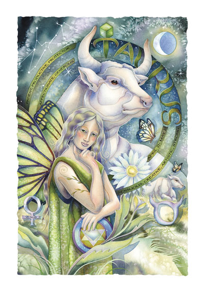 Zodiac Series / Taurus - Art Card