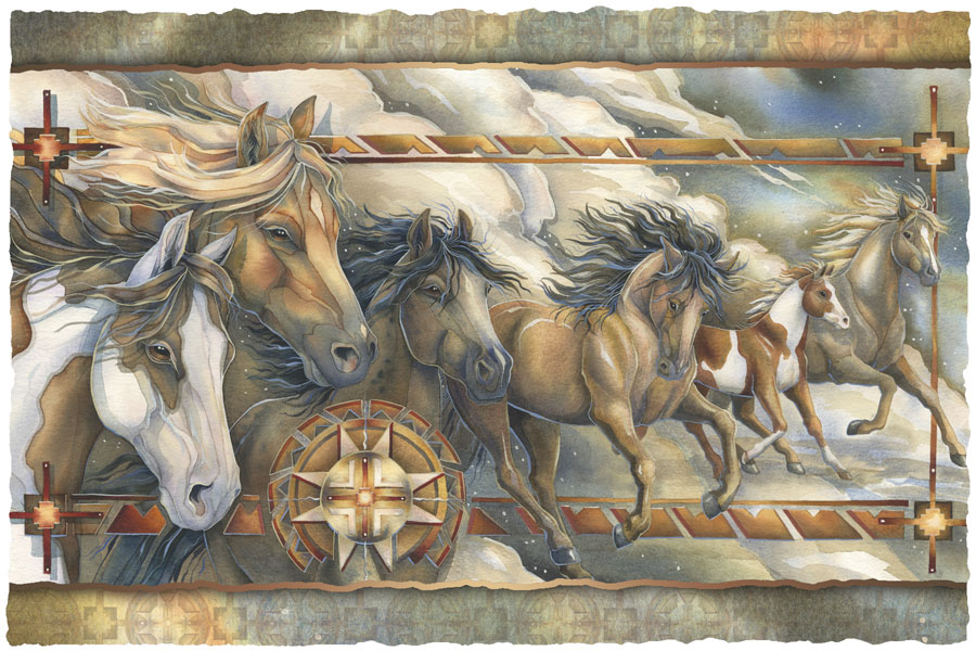 Horses / Companions Of The Wind - Art Card
