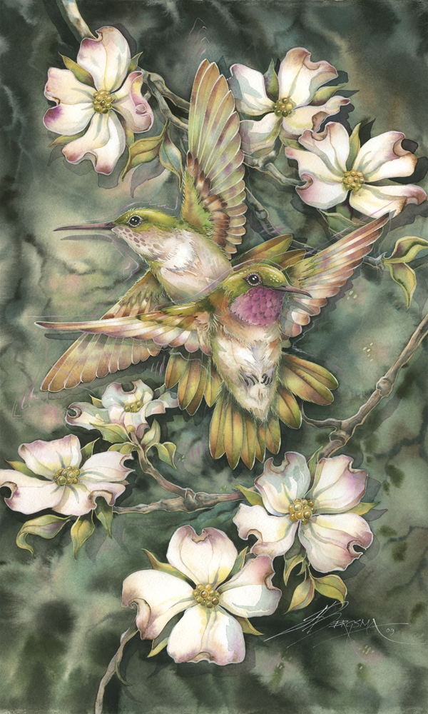 Hummingbirds / Friendship... - Art Card