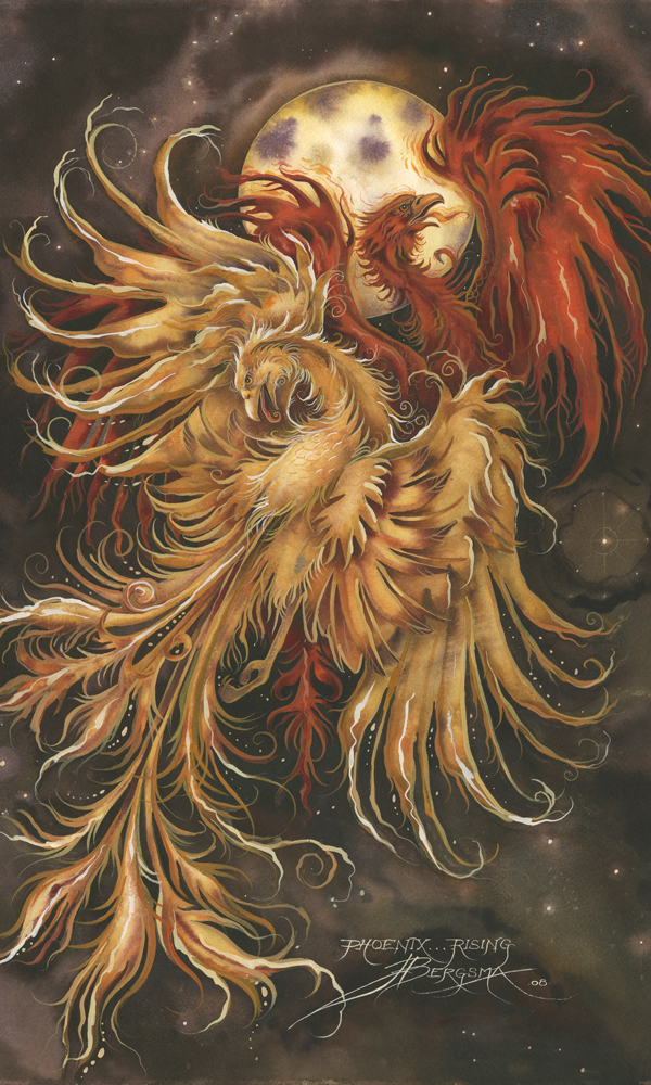 Mythological Creatures (Phoenix) / Phoenix Rising... - Art Card 