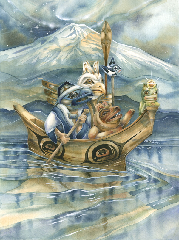 Canoe Journey, Ancient Ones Guide Us - Prints