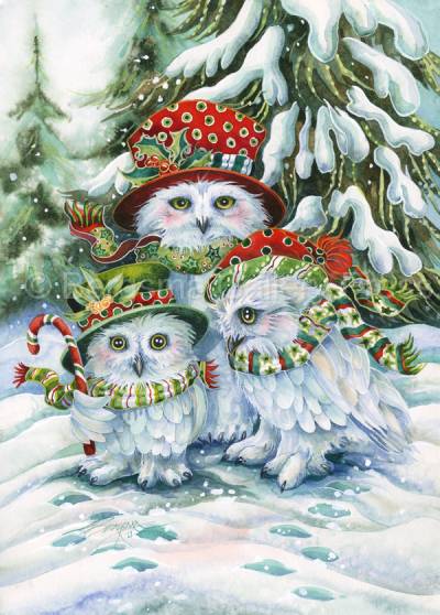 Owl Be Home For Christmas - Prints 