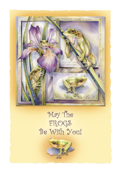 Frogs / May The Frogs Be With You - Art Card