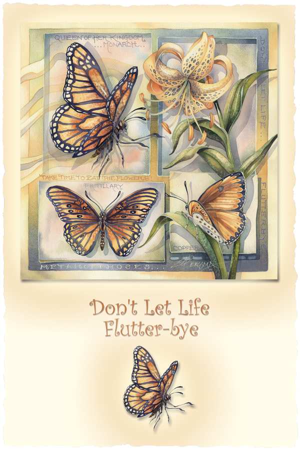 Don't Let Life Flutter-bye - Prints