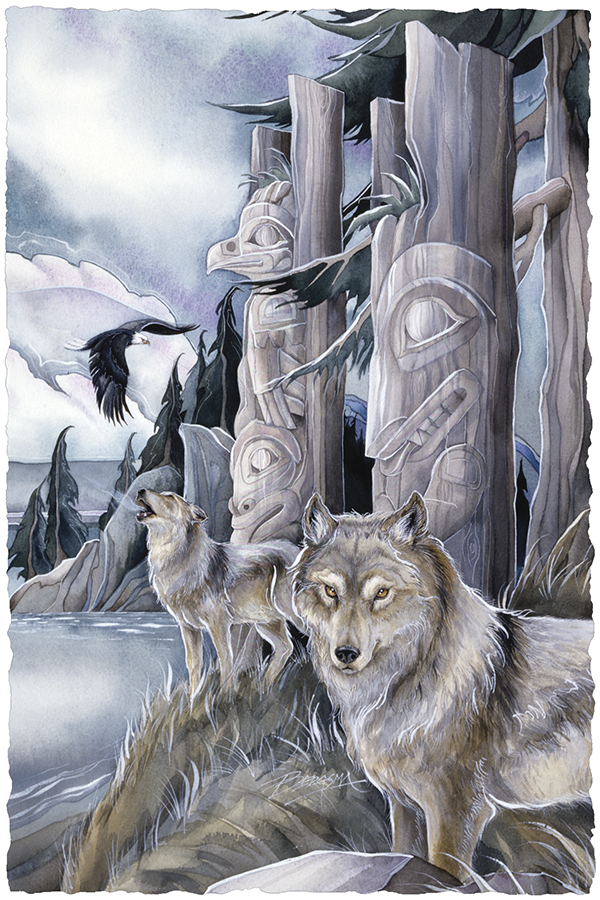 Bergsma Gallery Press :: Prints & Posters :: Large Prints :: Wild Land  Animals :: Wolves & Canines :: All Are Sacred Large Prints (Click for  options & image enlargement)