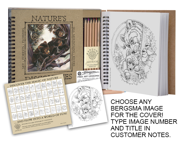 Bergsma Gallery Press :: Products :: Coloring Artbook :: Coloring Artbook -  Choose any Bergsma image for the cover!