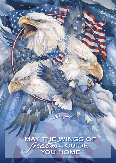 Eagles (Bald) / May The Wings Of Freedom Guide You Home - Magnet  