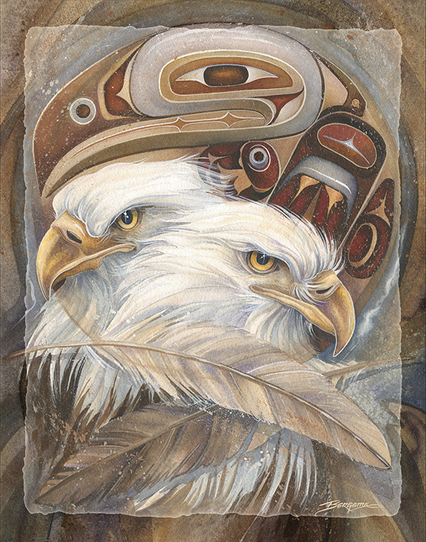 Eagle Totem - 11 x 14 in Poster