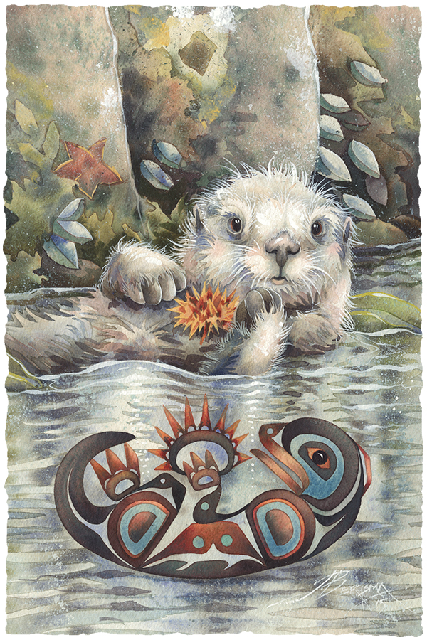Otter Happiness Small Prints (Click for options & image enlargement)                 