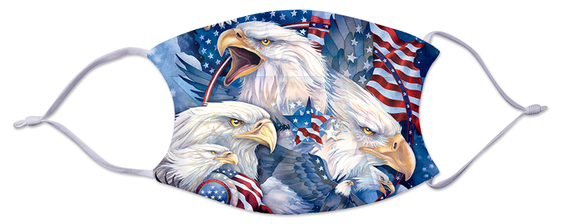 Face Mask - Partriotic Eagles