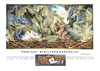 New Beginnings.2002 Year Of The Dragon - Art Card 