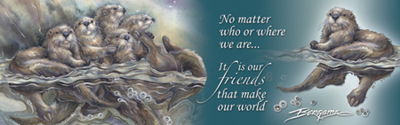 Otters / No Matter Who Or Where We Are... - Bookmark