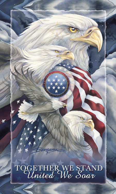 Eagles (Patriotic) / Together We Stand...United We Soar - Mailable Mini  