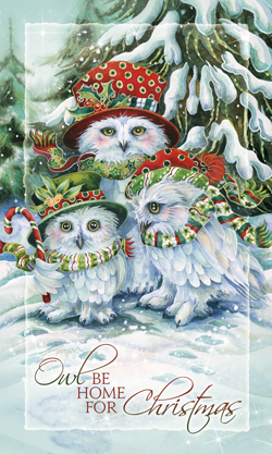 OWL Be Home for Christmas - Mailable Mini