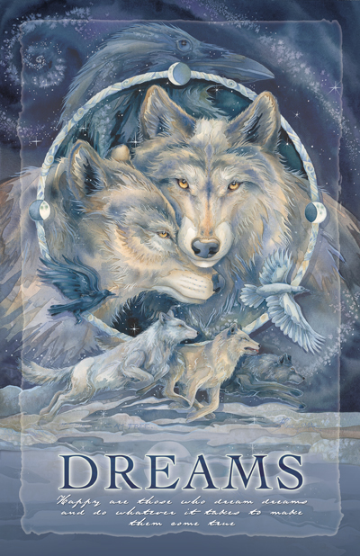 Wolves / In Spirit... I Am Free - 11 x 14 inch Poster  