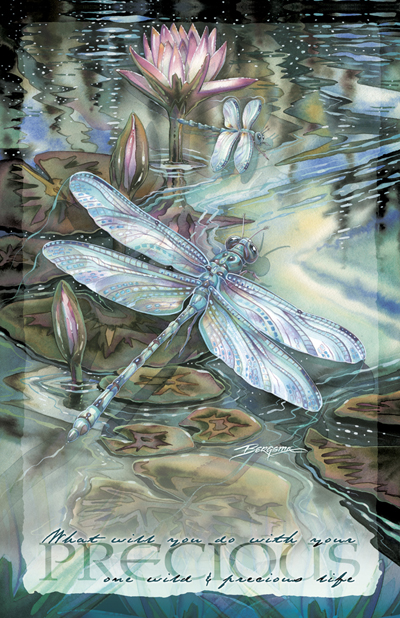 Dragonflies / Wild & Precious Life - 11 x 14 inch Poster   