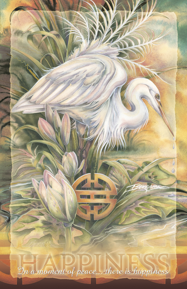 Herons / In A Moment Of Peace... - 11 x 14 in Poster 