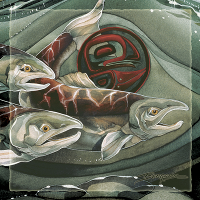Fish (Salmon) / The Journey Home - Tile