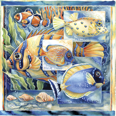 Fish (Tropical) / Tell Me Your Sea-crets - Tile