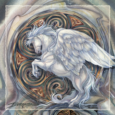 Mythological Creatures (Pegasus) / May Your Dreams Take Flight - Tile