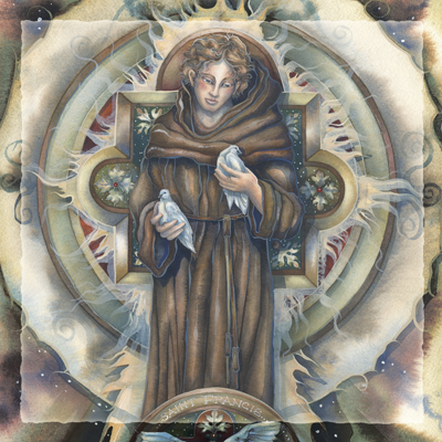 Spiritual Icon Series / St. Francis of Assisi - Tile